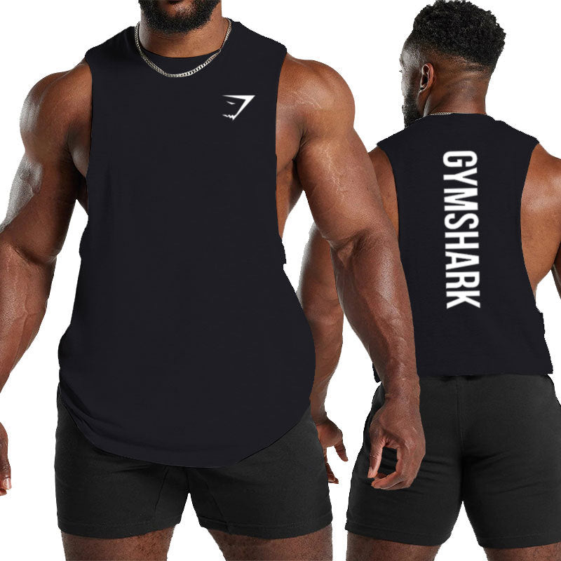 Gymshark Midnight Black Back Logo Muscle Tank