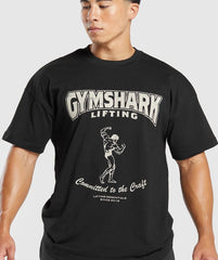 OversizedLooseMen'sCasualSportT-ShirtGymBodybuilding