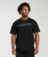 Cross border hot selling muscle shark fitness trend loose oversized elastic breathable printed men's and women's short sleeved T-shirt