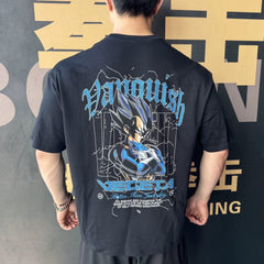 VQ collaboration Dragon Ball fitness suit loose short sleeved men's and women's sports American breathable running muscle cross-border T-shirt