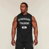 GYMSHARK Men's Short sleeved American Outdoor Sports Short Style T Spring/Summer Fashion Round Neck Formal Vest Fitness