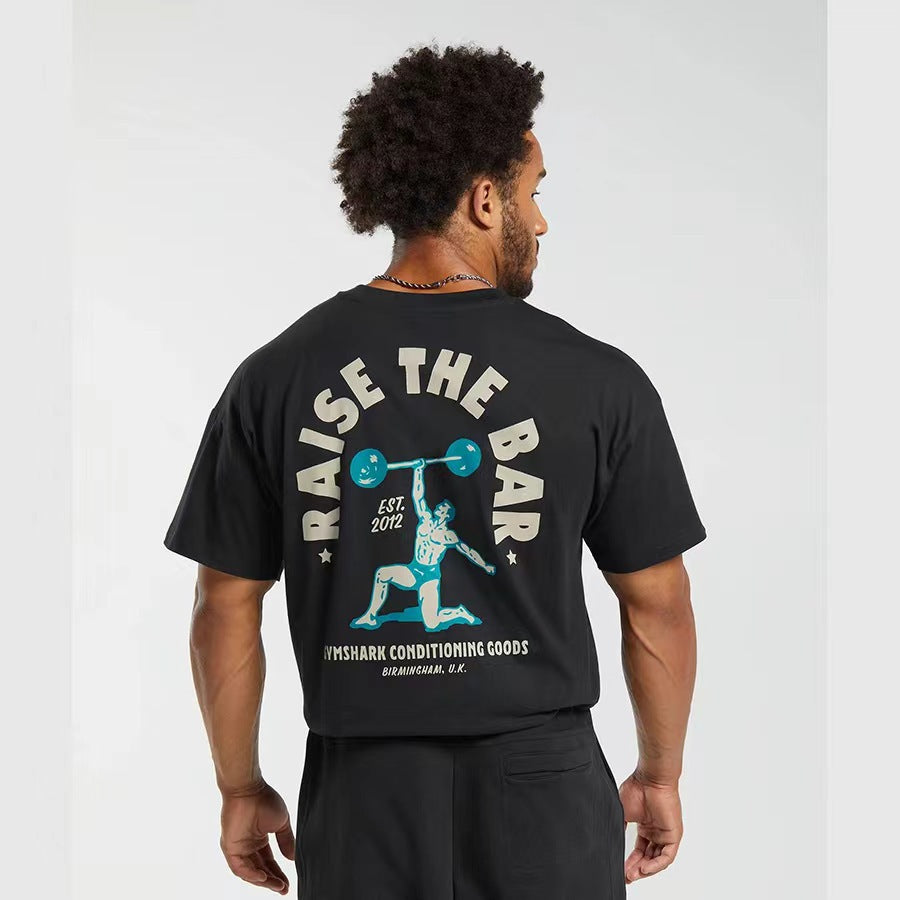 Gymshark Black Limit Breaker Graphic Tee