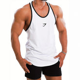GYMSHARK Fitness Training Men's Cross border Sports Running Basketball Quick drying Cotton Sleeveless Top I-Tank