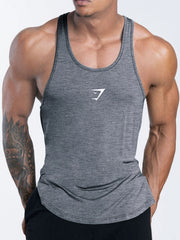 British muscle shark fitness suit men's summer quick drying running sports tight vest sports cycling sleeveless camisole