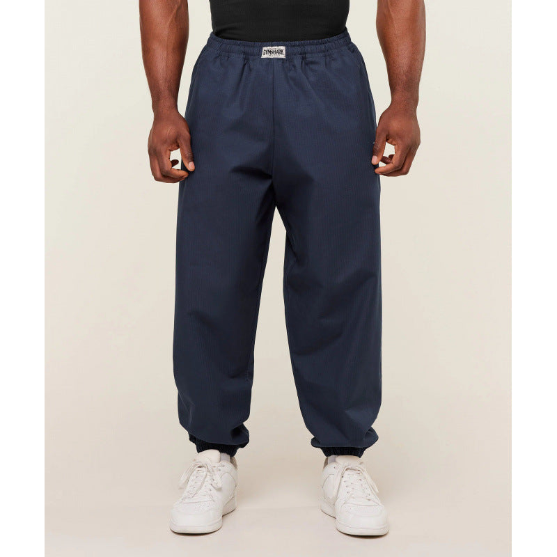 Gymshark Navy Ripstop Pumper Pants with Elastic Cuffs