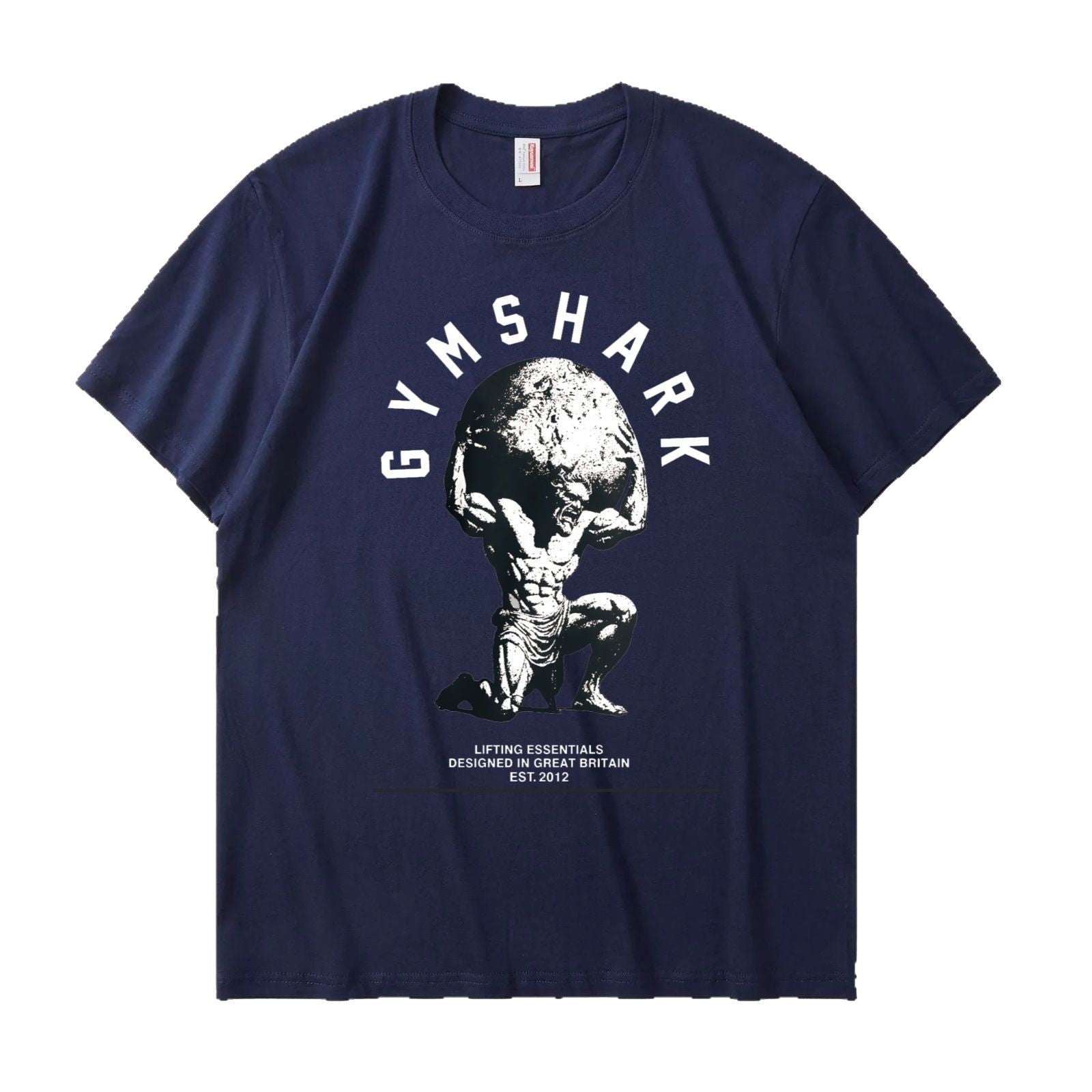 GYMashaRK new running sports fitness T-shirt top, casual breathable loose casual running short sleeved shark 1