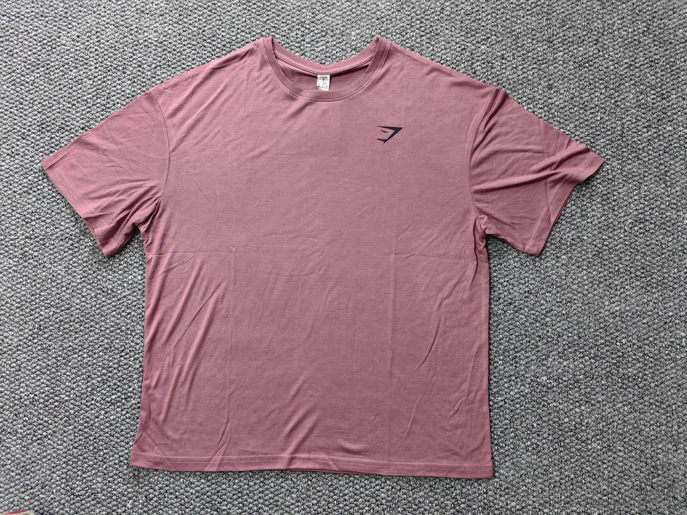 Summer artifact! Ultra soft and lightweight shark basic fitness sports loose short sleeved breathable T-shirt