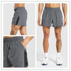 Sports quarter shorts, quick drying sports and fitness training pants, men's slim fit running, lightweight and breathable
