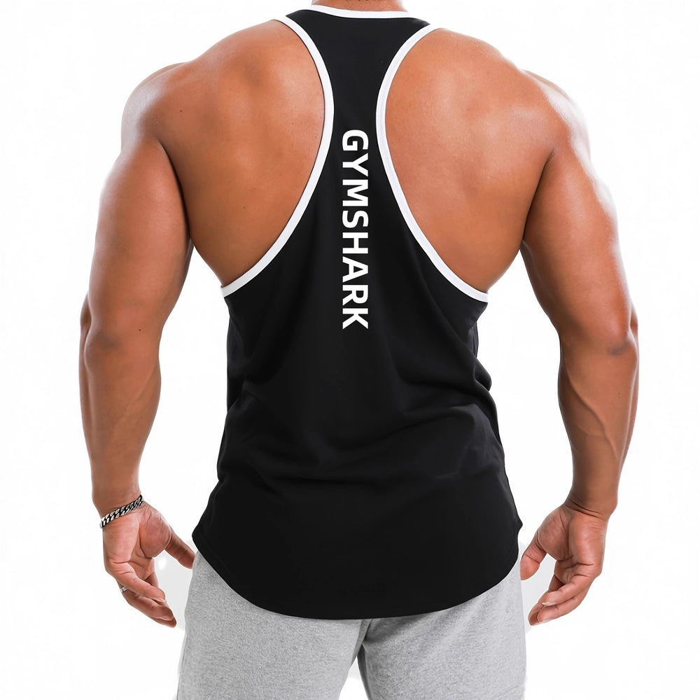 GYMSHARK Fitness Training Men's Cross border Sports Running Basketball Quick drying Cotton Sleeveless Top I-Tank
