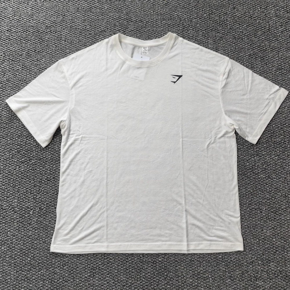 Summer artifact! Ultra soft and lightweight shark basic fitness sports loose short sleeved breathable T-shirt