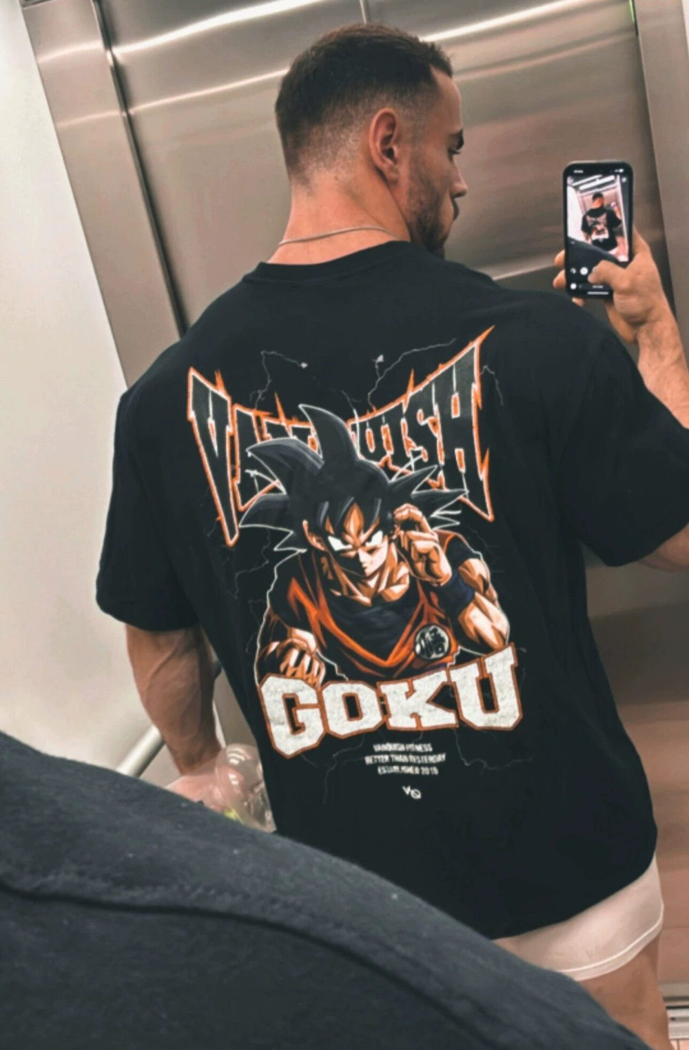 VQ collaboration Dragon Ball fitness suit loose short sleeved men's and women's sports American breathable running muscle cross-border T-shirt