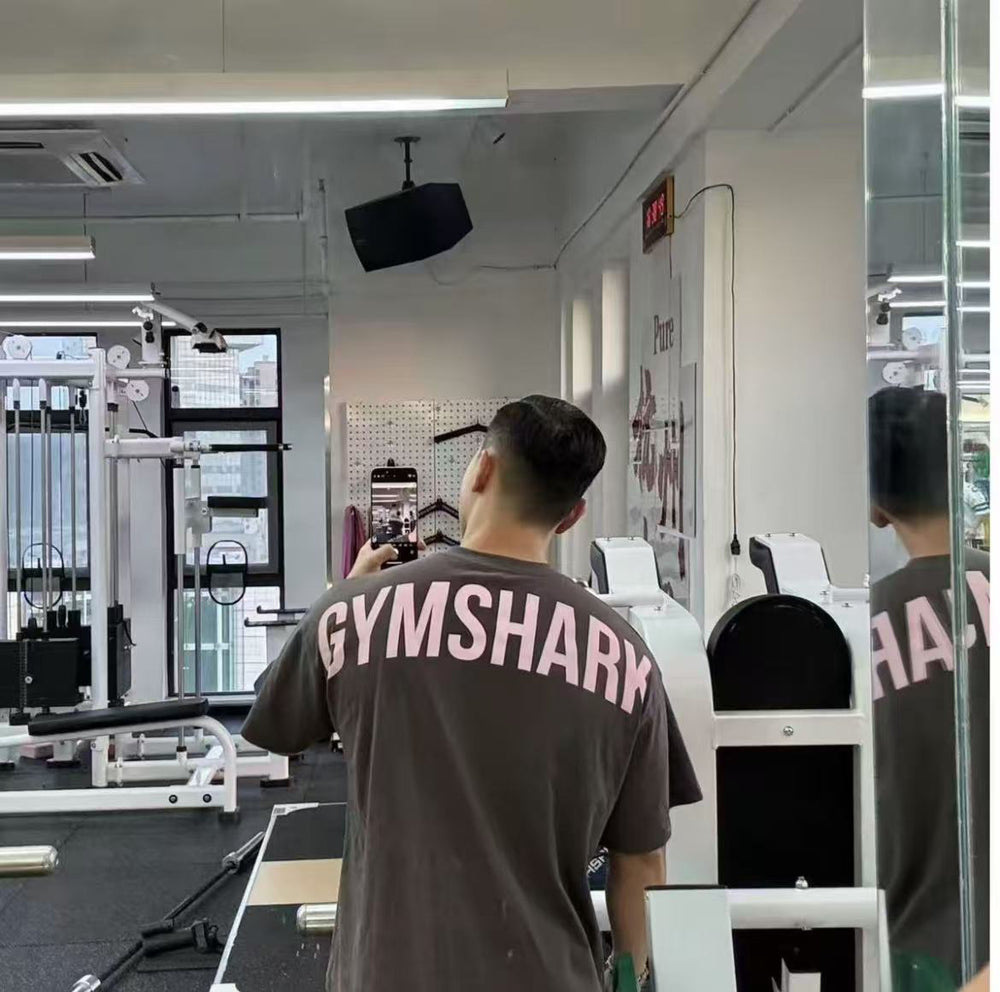 Gymshark Pink Arc Logo Oversized Tee