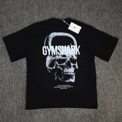 GYMs Shark American New Men's T-shirt Summer Men's Casual Loose Trendy Brand Cotton Short Sleeve Sport T