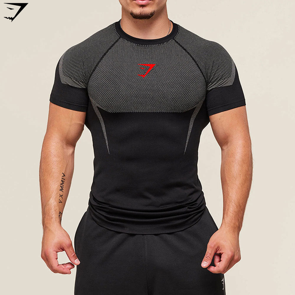 Gymshark Onyx Seamless Mesh Performance Tee