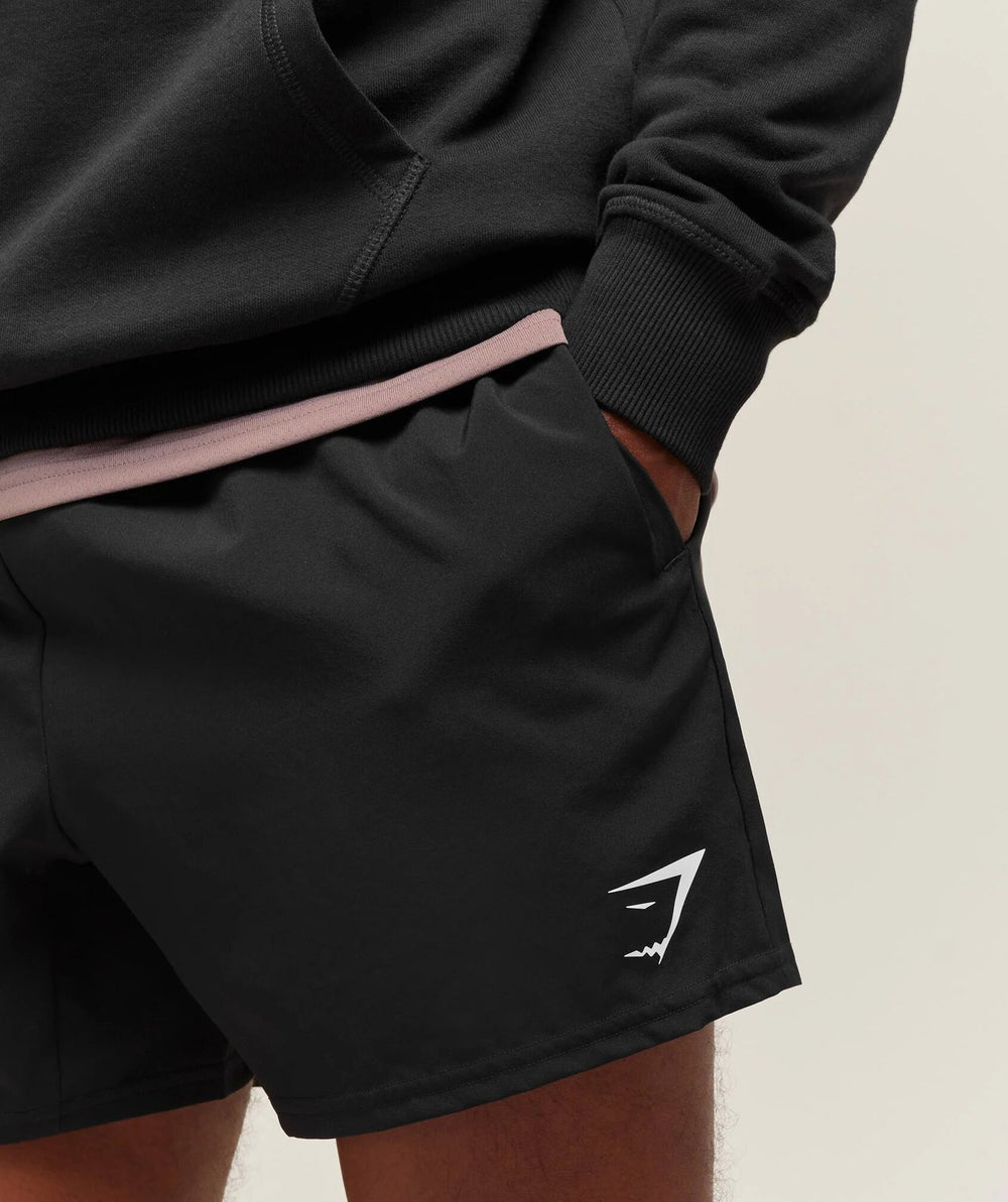 GYMSHARK美式运动三分裤弹力跑步健身肌肉田径运动短裤男速干短裤