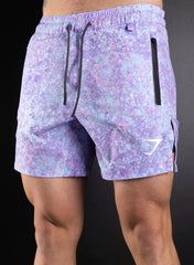 Gymshark Lavender Floral Performance Shorts
