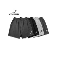 GYMashaRK Fitness Shorts for Men, Retro American Straight Leg, Non Bent Edge, Non Knee Up, Three Leg Pants, Cotton, Muscle, Shark