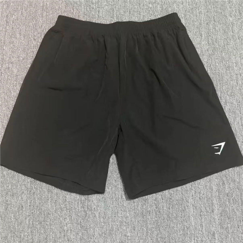 GYMashaRK Muscle Shark Training Shorts for Men's Sports, Fitness, Leisure, Fast Drying, Breathable, Elastic Quarter and Quarter Pants