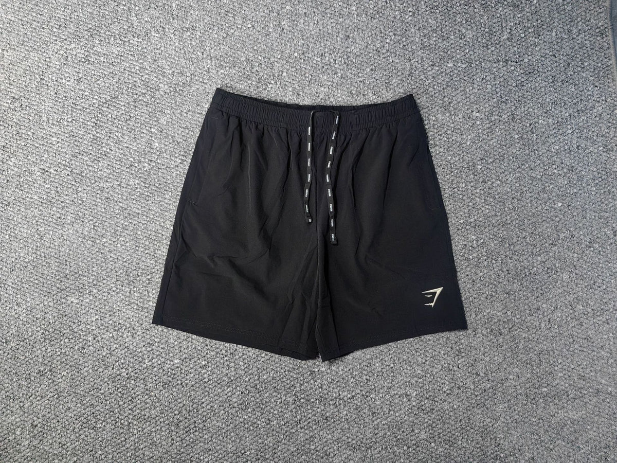 Shark quick drying fitness stretch shorts, one piece hair replacement