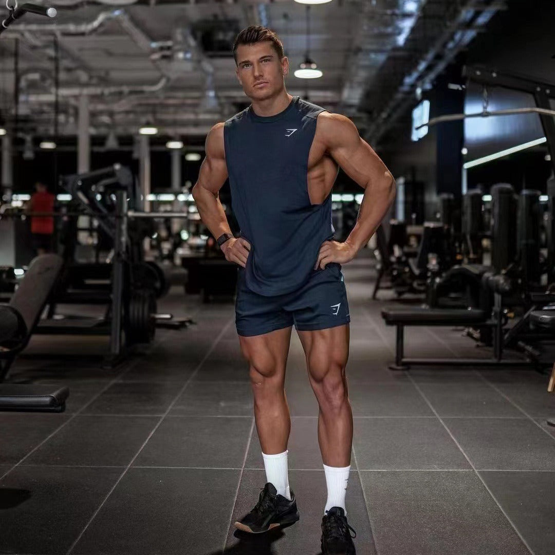 Critical Shoulder Tank Top Sleeveless T-shirt Sports Fitness Training Summer Men