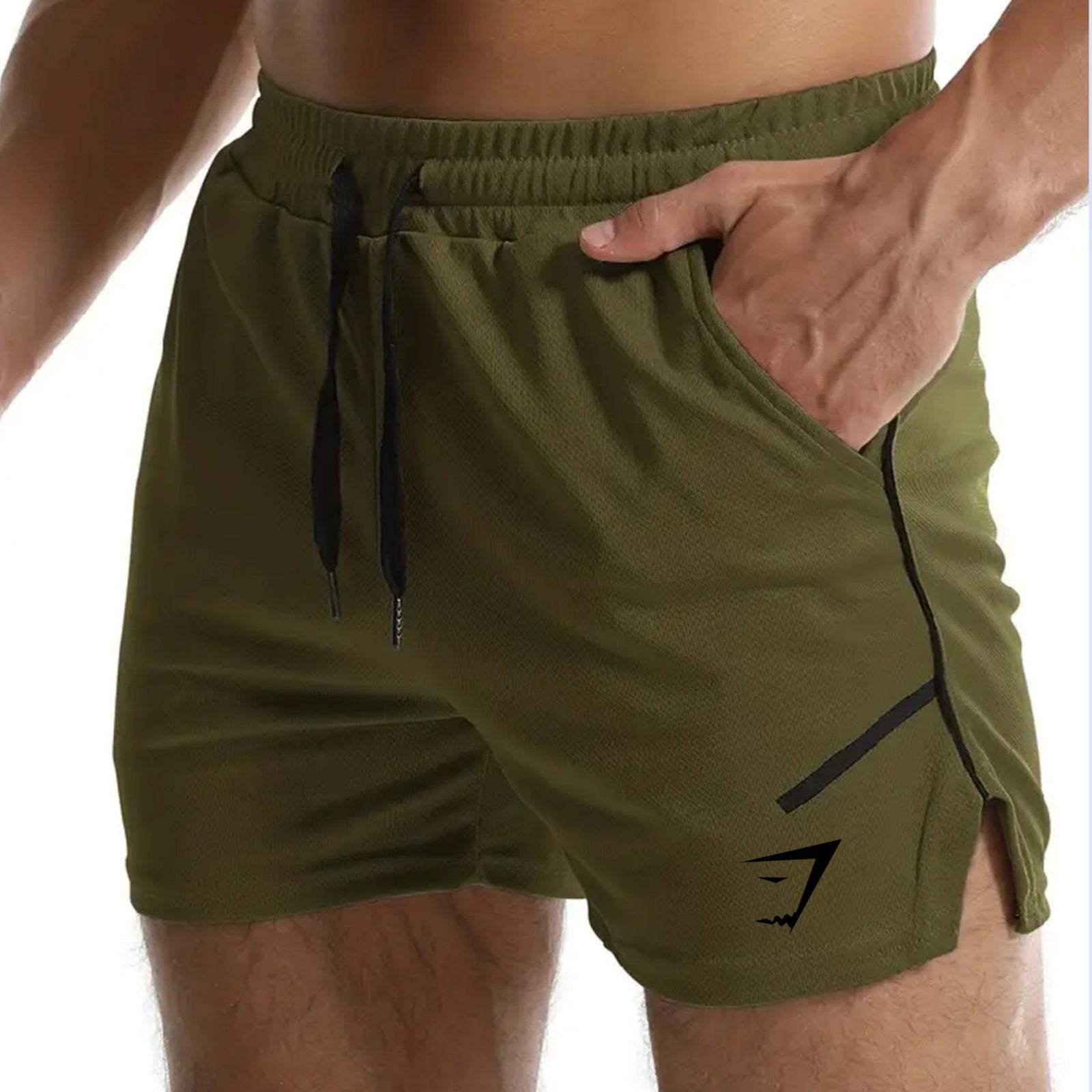 GYMSHARK Mesh Quick Drying Sports Shorts Men's Fitness Shorts Thin Casual Running Breathable Training Pants CY-10