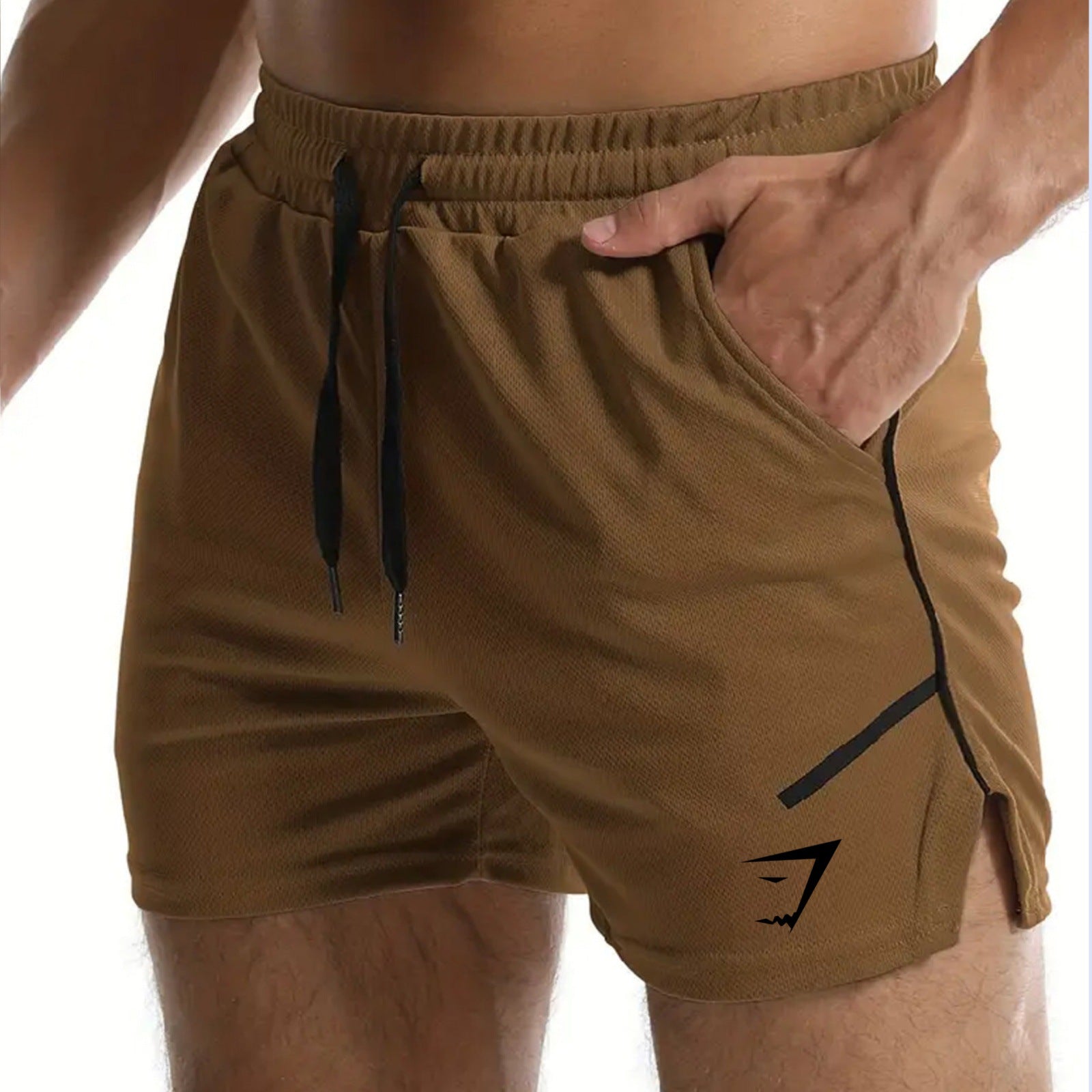 GYMSHARK Mesh Quick Drying Sports Shorts Men's Fitness Shorts Thin Casual Running Breathable Training Pants CY-10