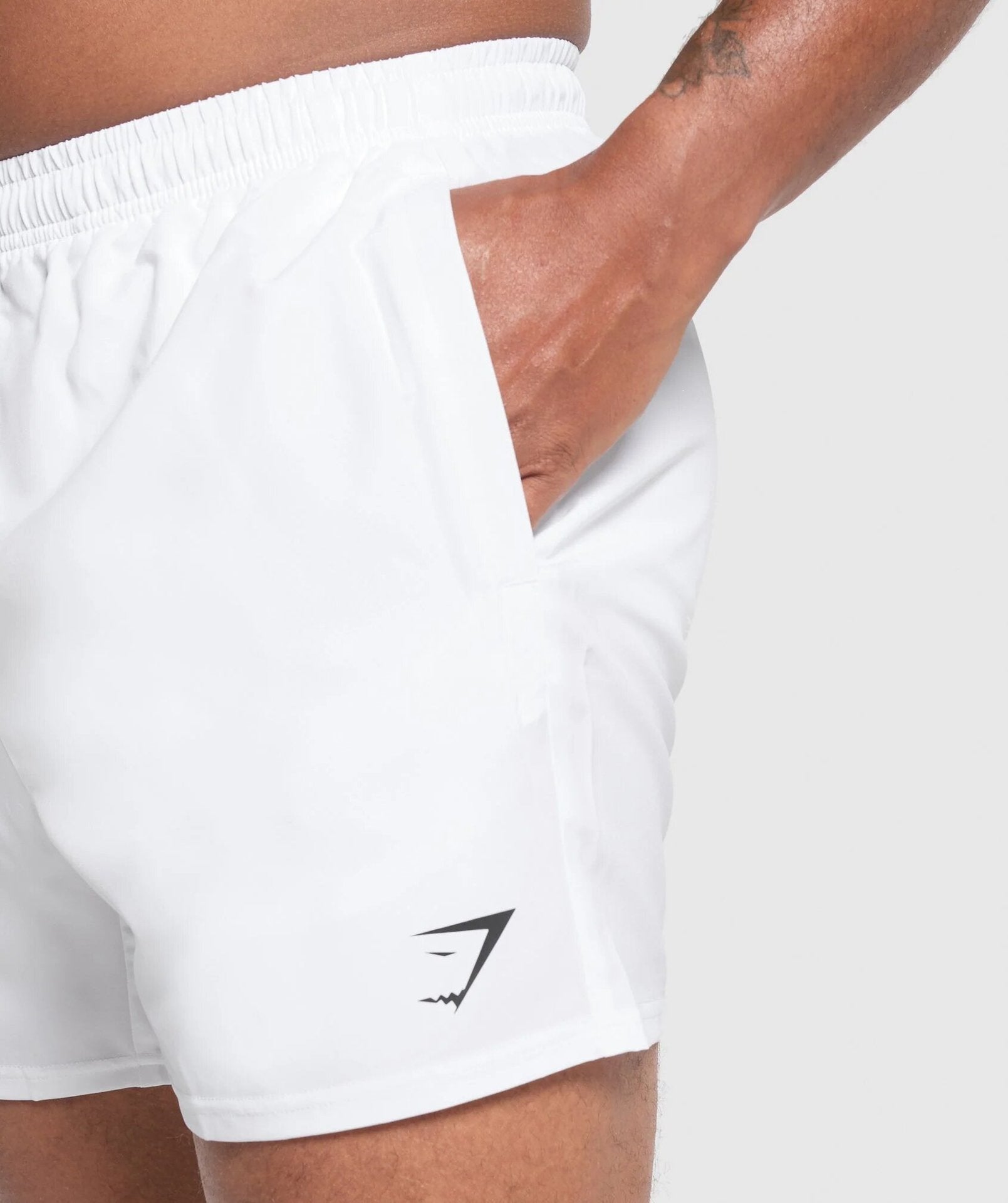 GYMSHARK美式运动三分裤弹力跑步健身肌肉田径运动短裤男速干短裤