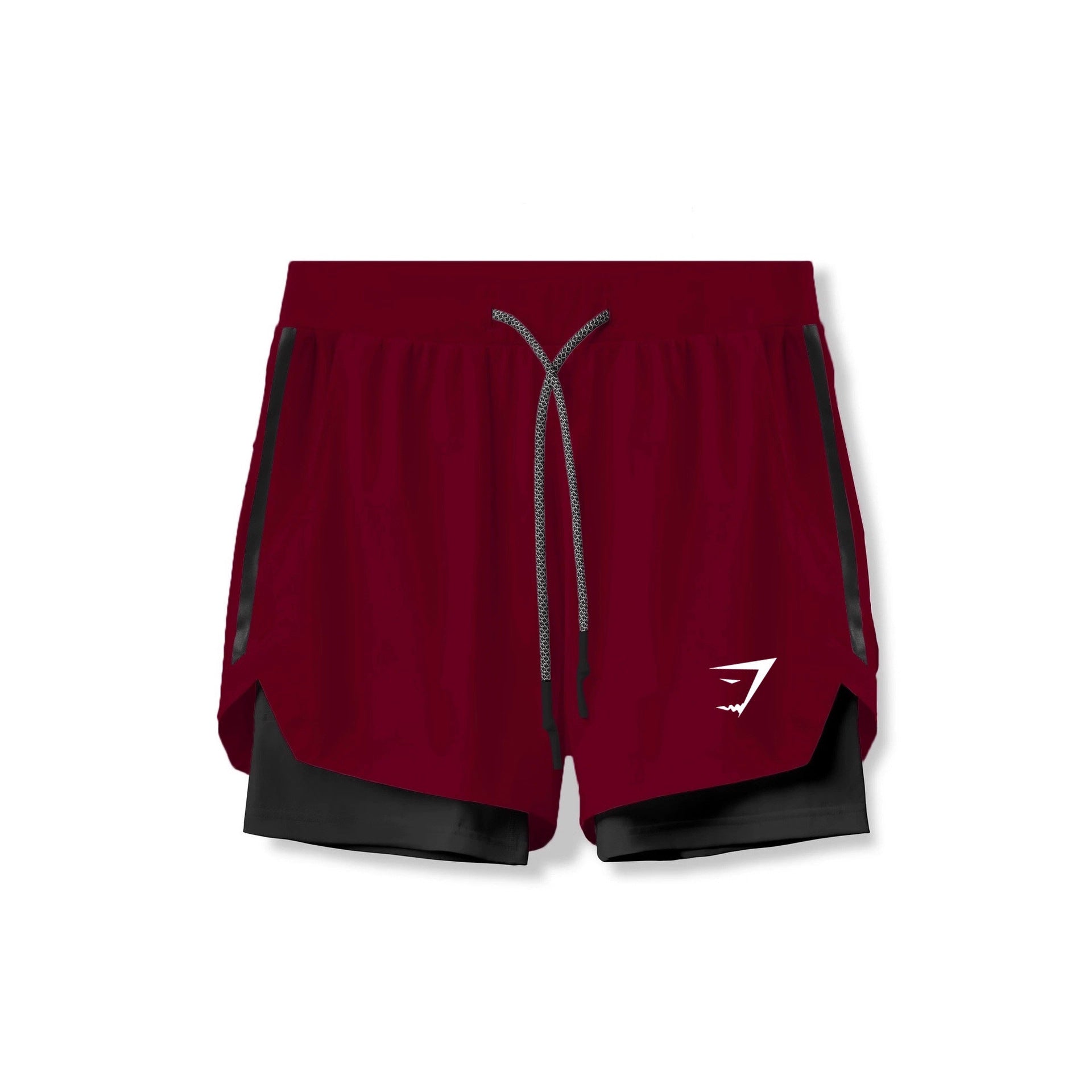 GYMSHARK健身短裤男士夏季跑步运动双层弹力速干短裤外贸跨境批发