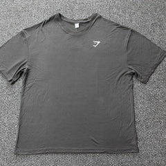 Summer artifact! Ultra soft and lightweight shark basic fitness sports loose short sleeved breathable T-shirt
