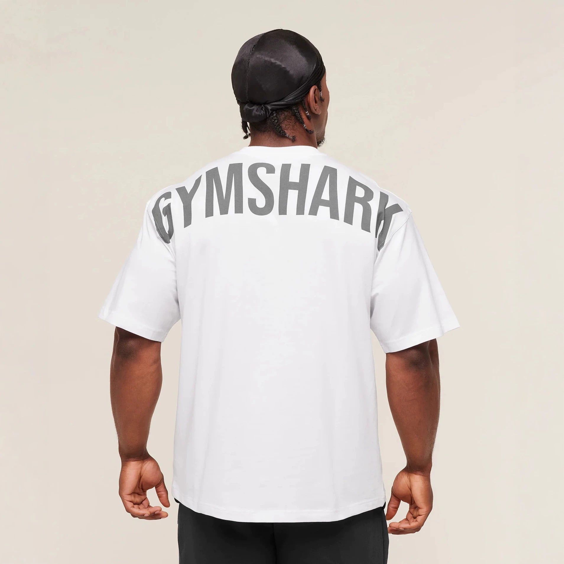 GYMSHARK男士超大T恤夏季户外运动健身棉质宽松版型休闲短袖上衣