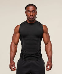 New GYMashaRK Fitness Tank Top Men's Casual Breathable Tight Clothes Running Training Short Sleeve Muscle Shark