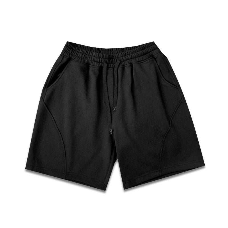GYMashaRK Fitness Shorts for Men, Retro American Straight Leg, Non Bent Edge, Non Knee Up, Three Leg Pants, Cotton, Muscle, Shark