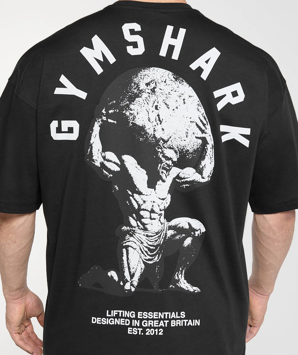 Cross border AliExpress Cross border US Muscle Shark T-shirt Street Fitness Gymnastics Summer Sports Fitness Short sleeved Men