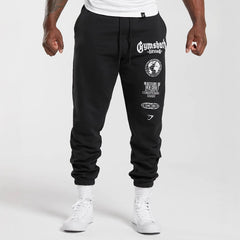 GYMSHARK Youth Sports Pants Leg Tights Loose fit Small Leg Casual Pants Cotton Printed Pants