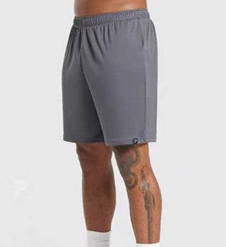 Original packaging Gymshark quick drying zipper shorts with patchwork design for breathable sports and fitness training for men's running