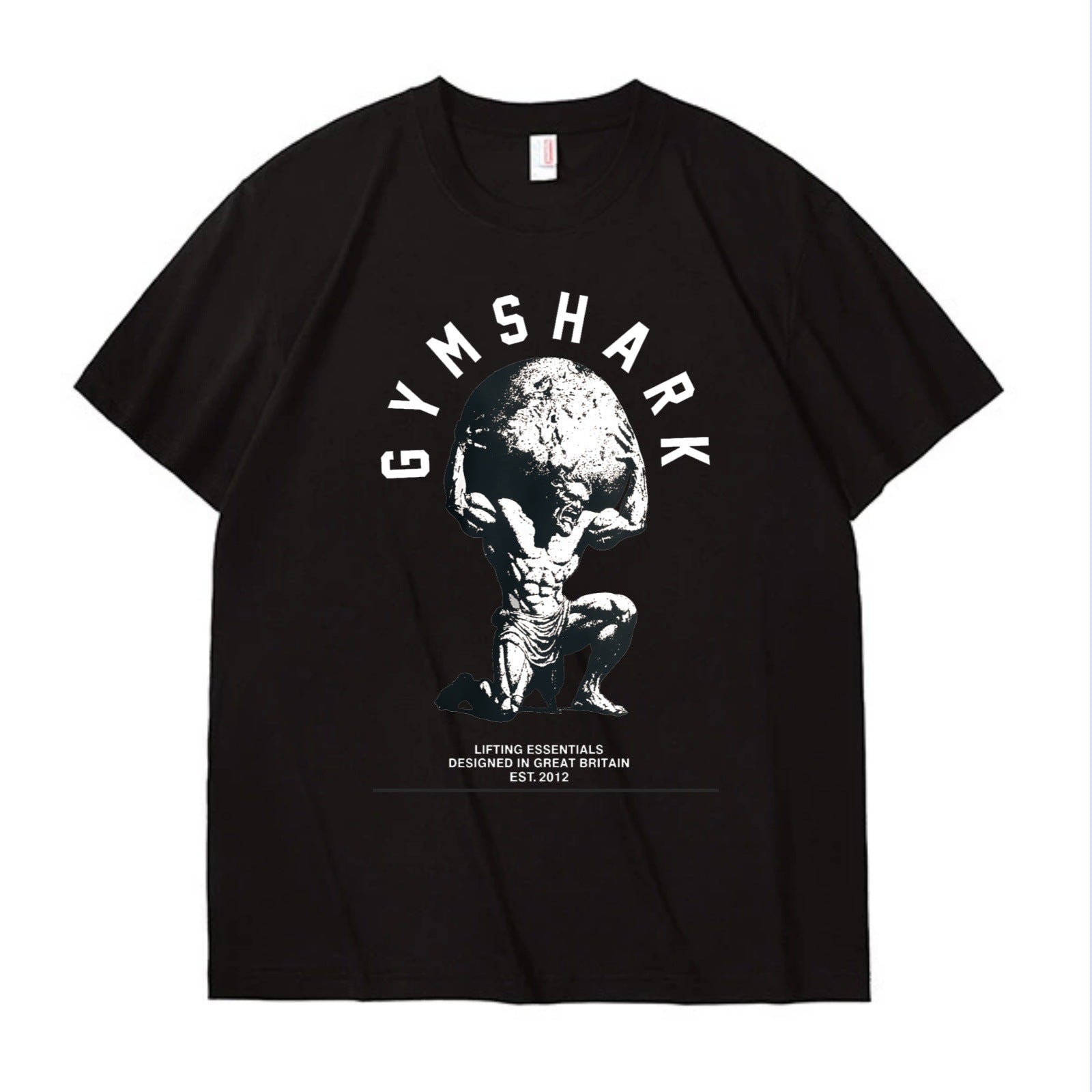 GYMashaRK new running sports fitness T-shirt top, casual breathable loose casual running short sleeved shark 1
