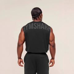 Gymshark short sleeved sports and leisure oversized fitness suit shark pure cotton breathable vest for both men and women