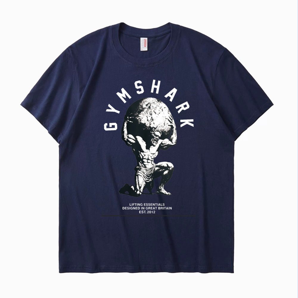 GYMashaRK new running sports fitness T-shirt top, casual breathable loose casual running short sleeved shark 1