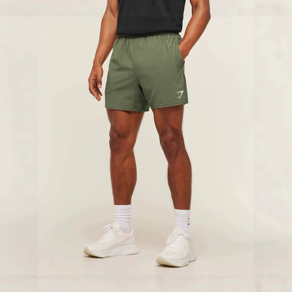 GYMSHARK美式运动三分裤弹力跑步健身肌肉田径运动短裤男速干短裤