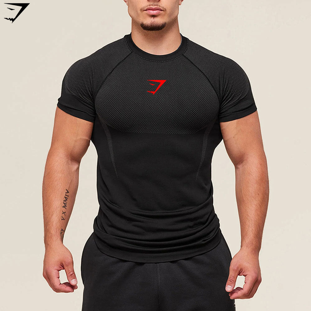 Gymshark Onyx Seamless Mesh Performance Tee