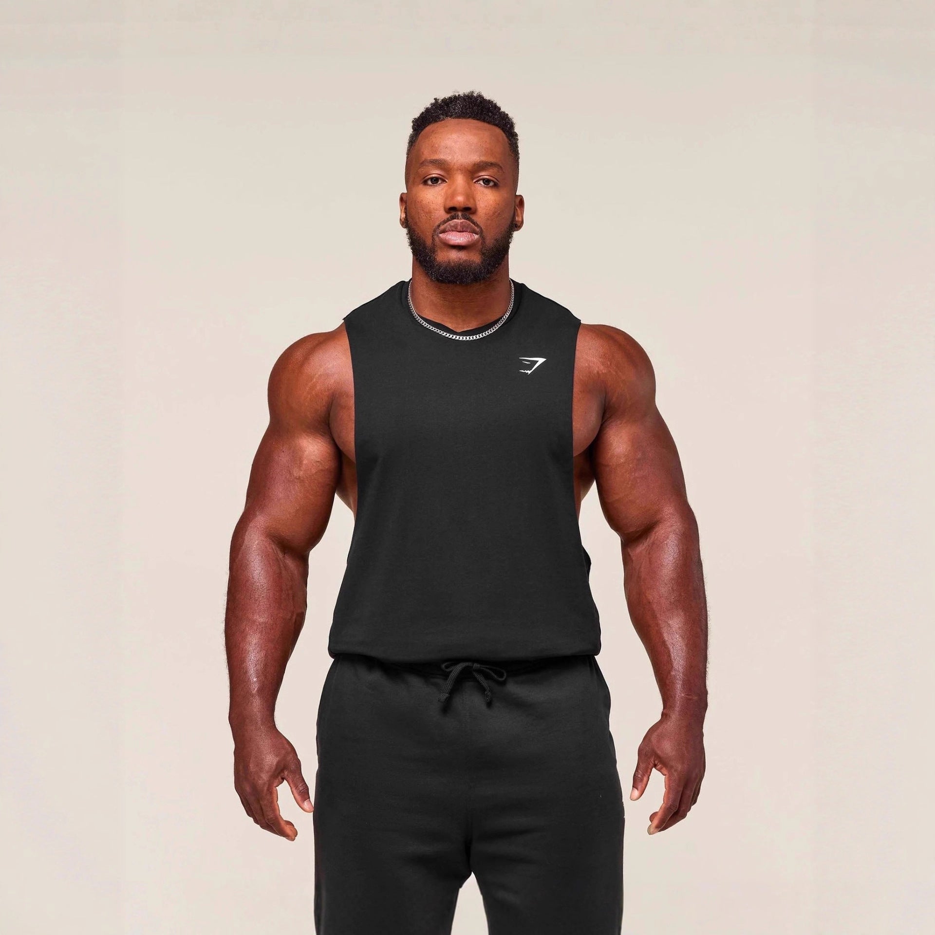 GYMSHARK Men's Tank Top Summer New Muscle Fitness Sports Tank Top Outdoor Running Leisure Breathable Tank Top