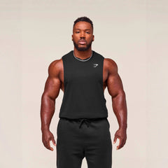 GYMSHARK Men's Tank Top Summer New Muscle Fitness Sports Tank Top Outdoor Running Leisure Breathable Tank Top