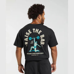Gymshark Black Limit Breaker Graphic Tee