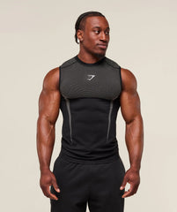 New GYMashaRK Fitness Tank Top Men's Casual Breathable Tight Clothes Running Training Short Sleeve Muscle Shark