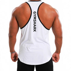 GYMSHARK Fitness Training Men's Cross border Sports Running Basketball Quick drying Cotton Sleeveless Top I-Tank