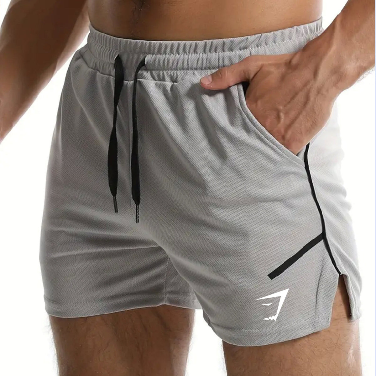 GYMSHARK Mesh Quick Drying Sports Shorts Men's Fitness Shorts Thin Casual Running Breathable Training Pants CY-10