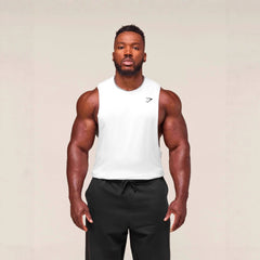 GYMSHARK Men's Tank Top Summer New Muscle Fitness Sports Tank Top Outdoor Running Leisure Breathable Tank Top
