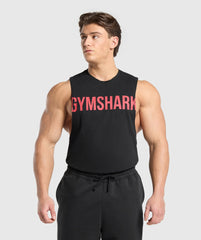 Gymshark Bold Red Logo Oversized Tank