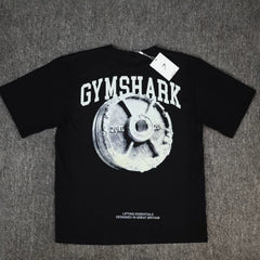 GYMs Shark American New Men's T-shirt Summer Men's Casual Loose Trendy Brand Cotton Short Sleeve Sport T