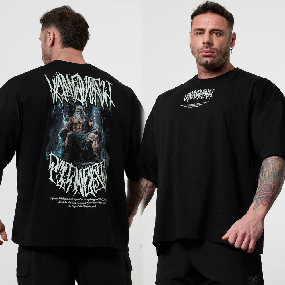 VQ collaboration Dragon Ball fitness suit loose short sleeved men's and women's sports American breathable running muscle cross-border T-shirt